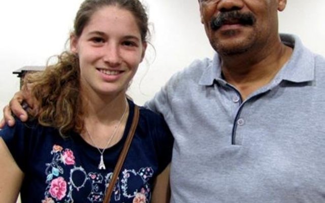 Monique Grebe en Mnr Tommy Wilson, prinsipaal